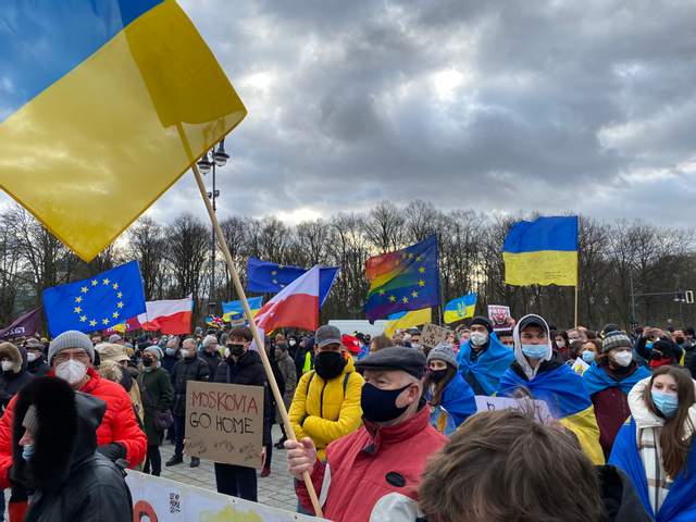 У європейських містах пройшли акції на підтримку України