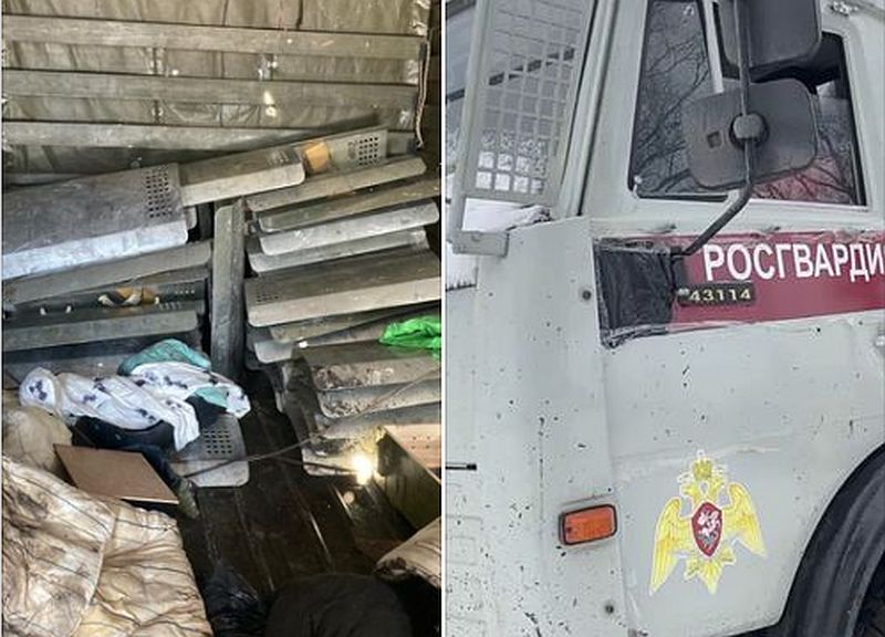 Росгвардія кинула свої авто на Харківщині