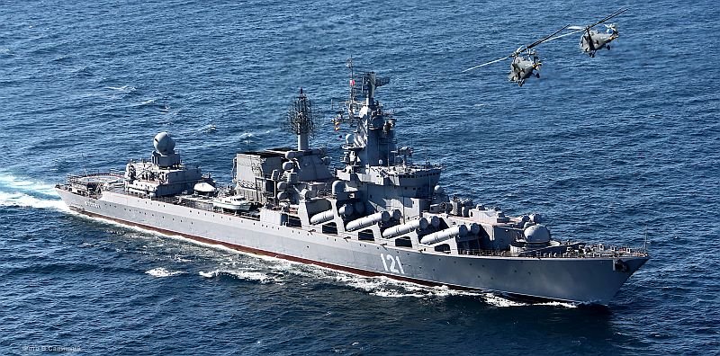 Є точні координати затоплення крейсера "Москва" (мапа)