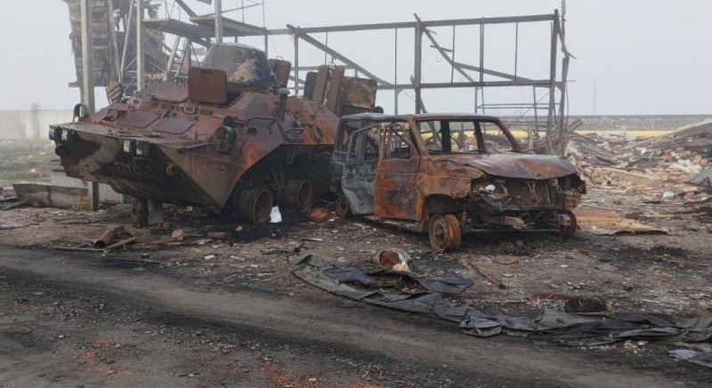 ЗСУ у Новій Каховці знищили склад техніки разом із окупантами (фото)