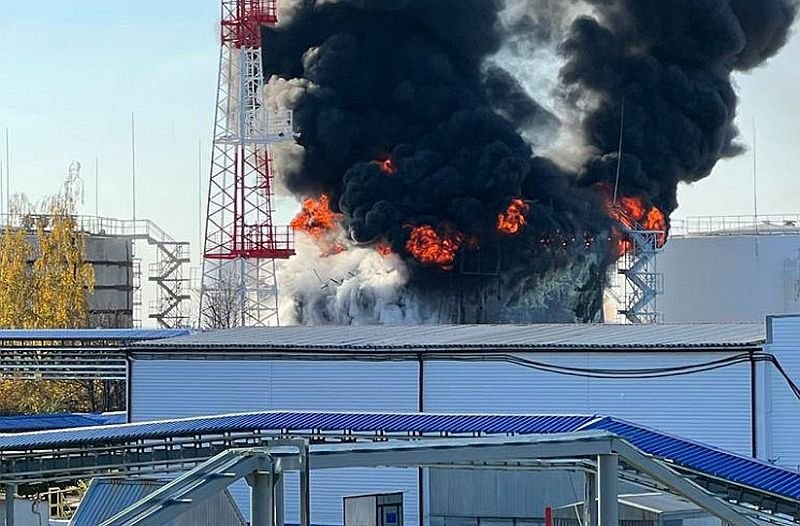 У російському Бєлгороді знову вибухи та пожежа