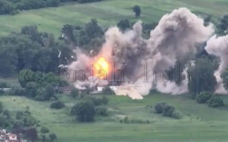 На Курщині авіація ЗСУ рознесла будинки з російськими дронщиками( відео)