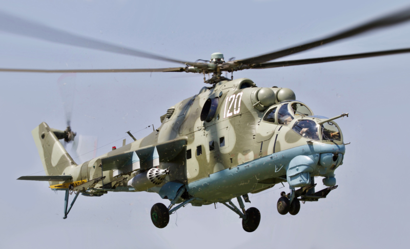 У бою загинув екіпаж українського гелікоптера Мі-24